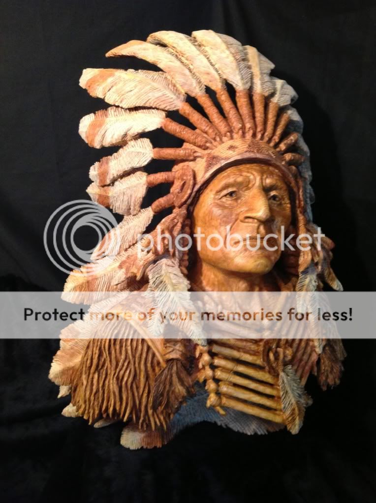 Carving Post Forum Indian Bust